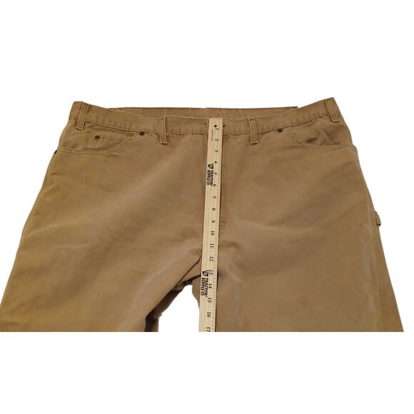 Dickies Mens Carpenter Work Pants 44x30 Relaxed Fit Canvas Cotton~SEE HOLE (Pic) - Picture 11 of 15